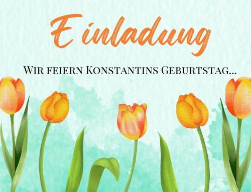 Wir feiern Konstantins Geburtstag am 21. März…