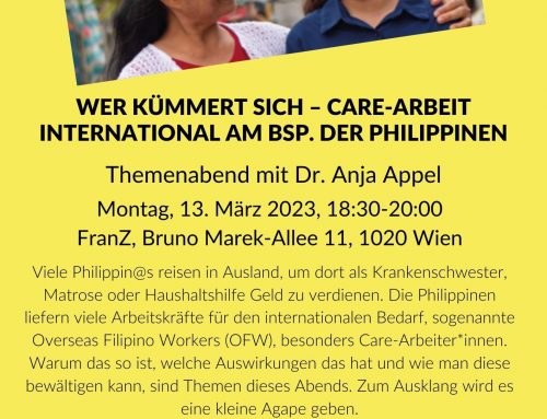 Wer kümmert sich – Care-Arbeit international am Bsp. der Philippinen