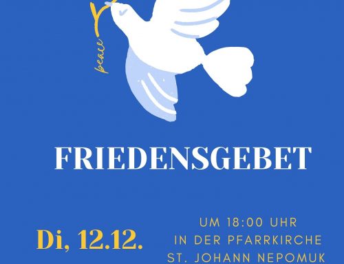 Friedensgebet am 12. Dezember