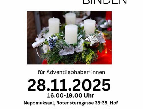 Adventkranzbinden im Nepomuksaal