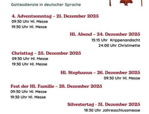Gottesdienste in der Weihnachtszeit
